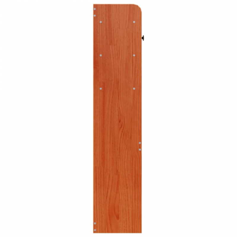 Kopfteil mit Stauraum Wachsbraun 135 cm Massivholz Kiefer
