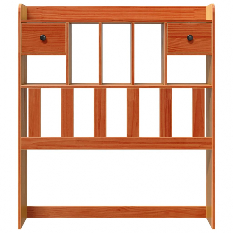 Kopfteil mit Stauraum Wachsbraun 90 cm Massivholz Kiefer