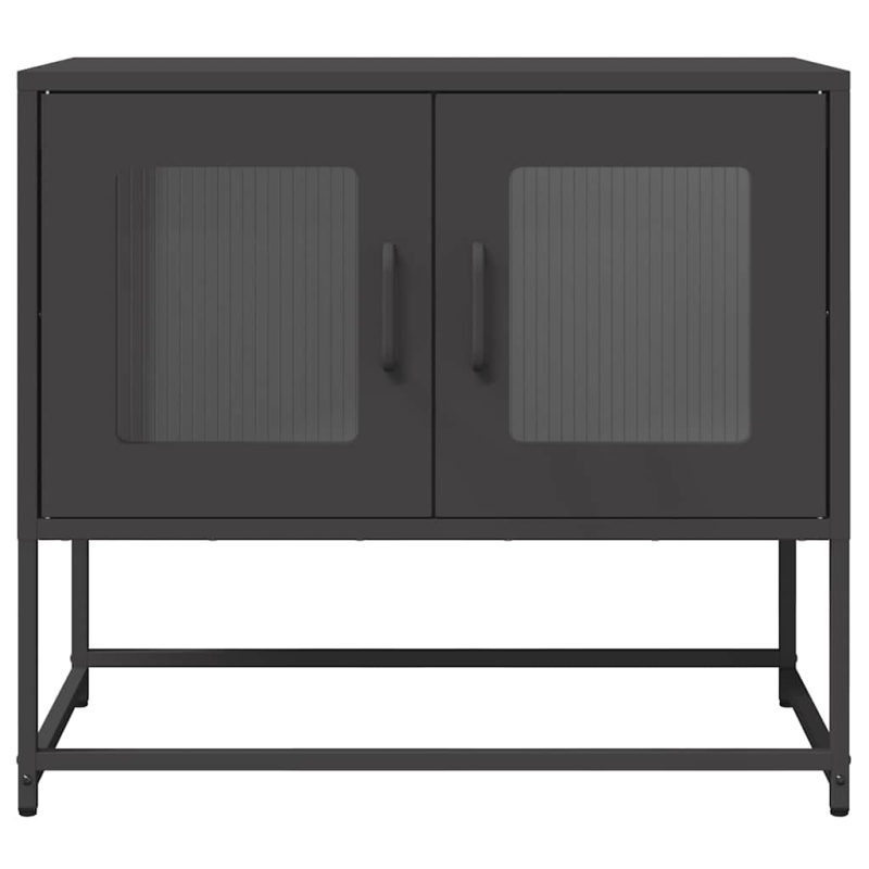 TV-Schrank Schwarz 68x39x60,5 cm Kaltgewalzter Stahl