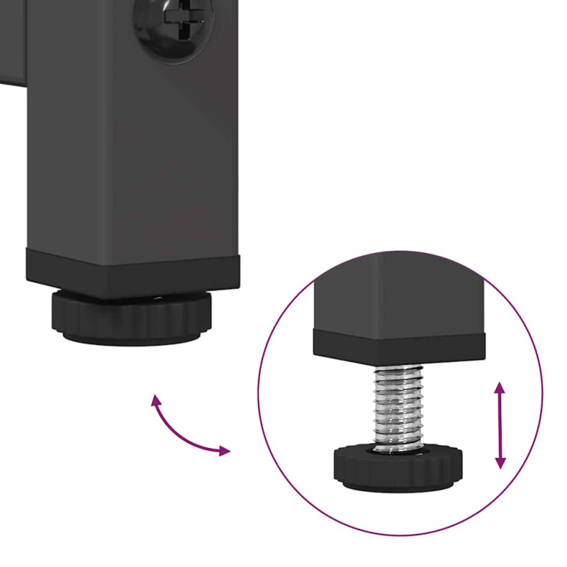 TV-Schrank Schwarz 68x39x60,5 cm Kaltgewalzter Stahl