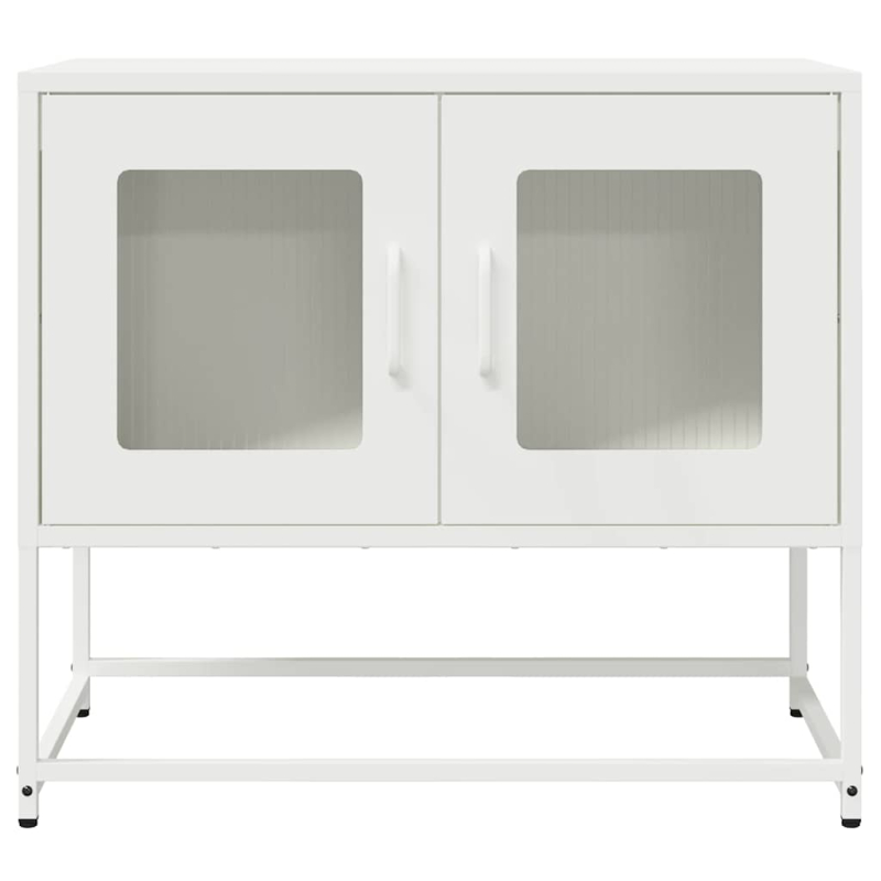 TV-Schrank Weiß 68x39x60,5 cm Kaltgewalzter Stahl