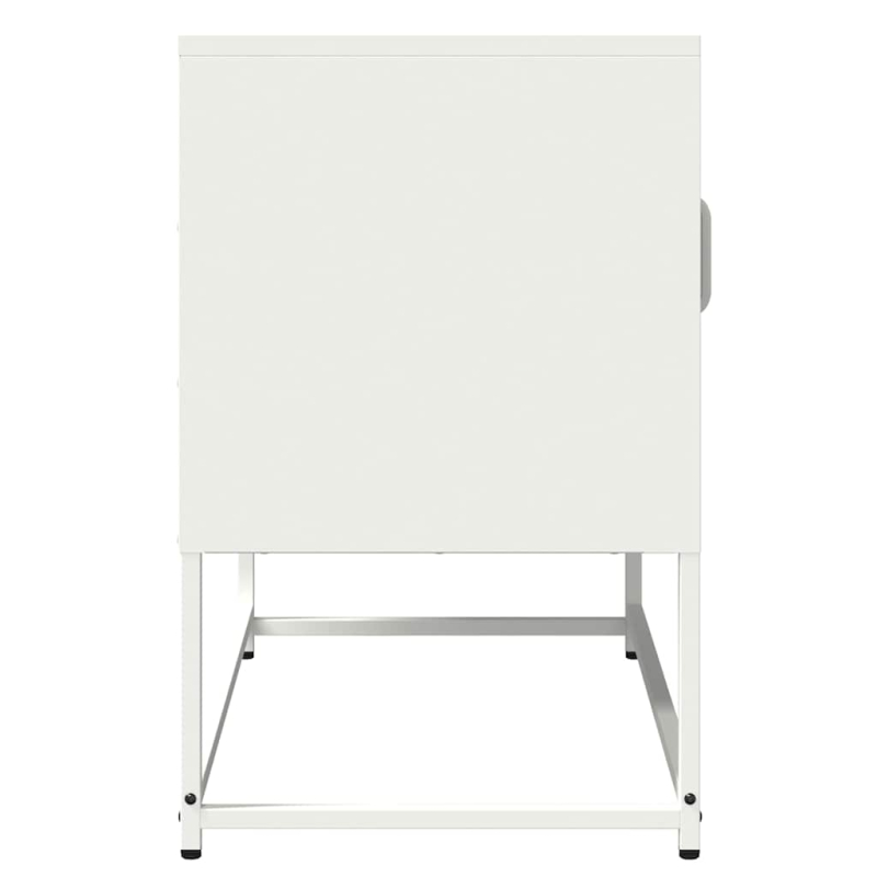TV-Schrank Weiß 68x39x60,5 cm Kaltgewalzter Stahl