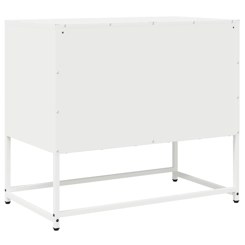 TV-Schrank Weiß 68x39x60,5 cm Kaltgewalzter Stahl