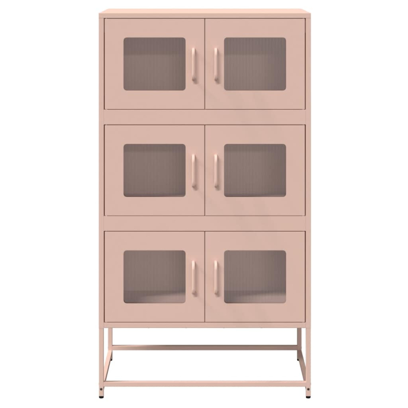 Highboard Rosa 68x39x123 cm Stahl