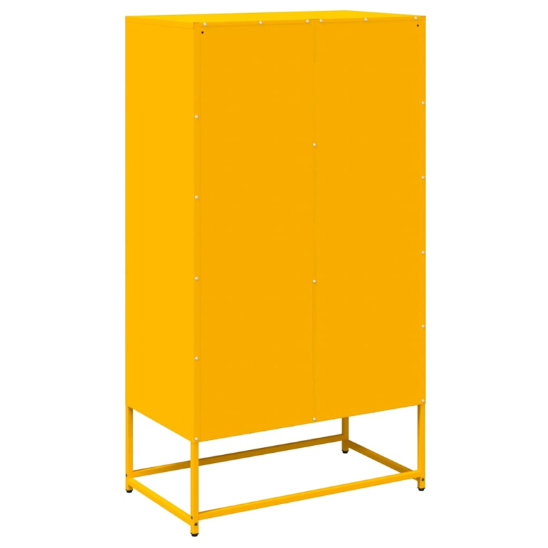 Highboard Senfgelb 68x39x123 cm Stahl