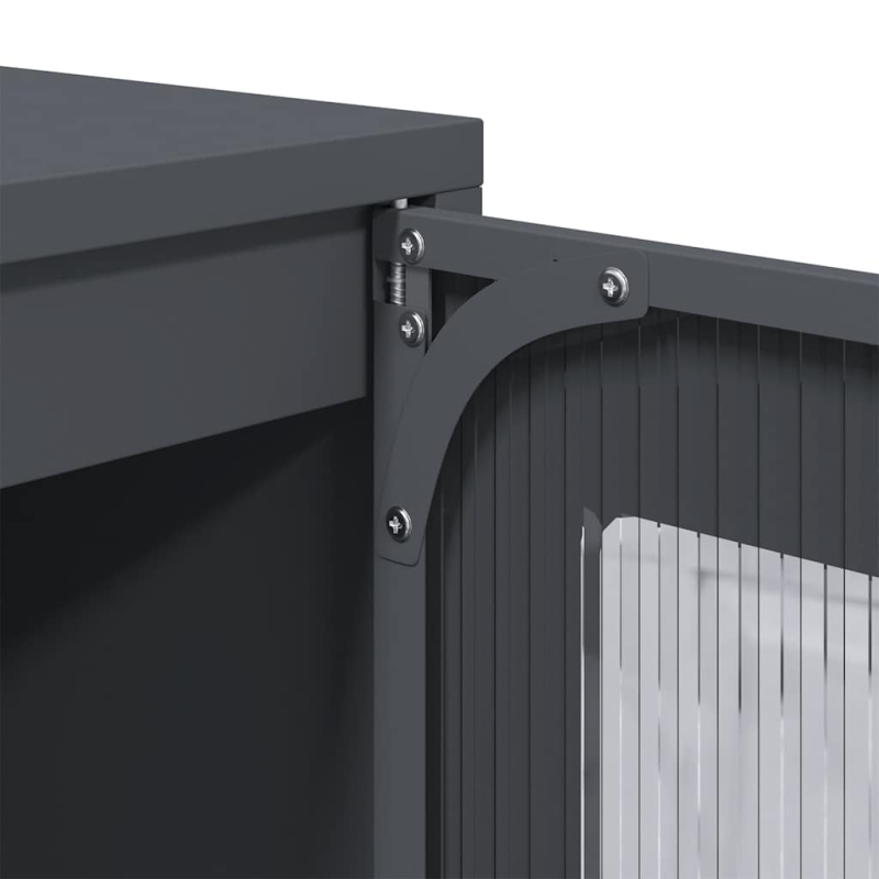 Highboard Anthrazit 68x39x123 cm Stahl
