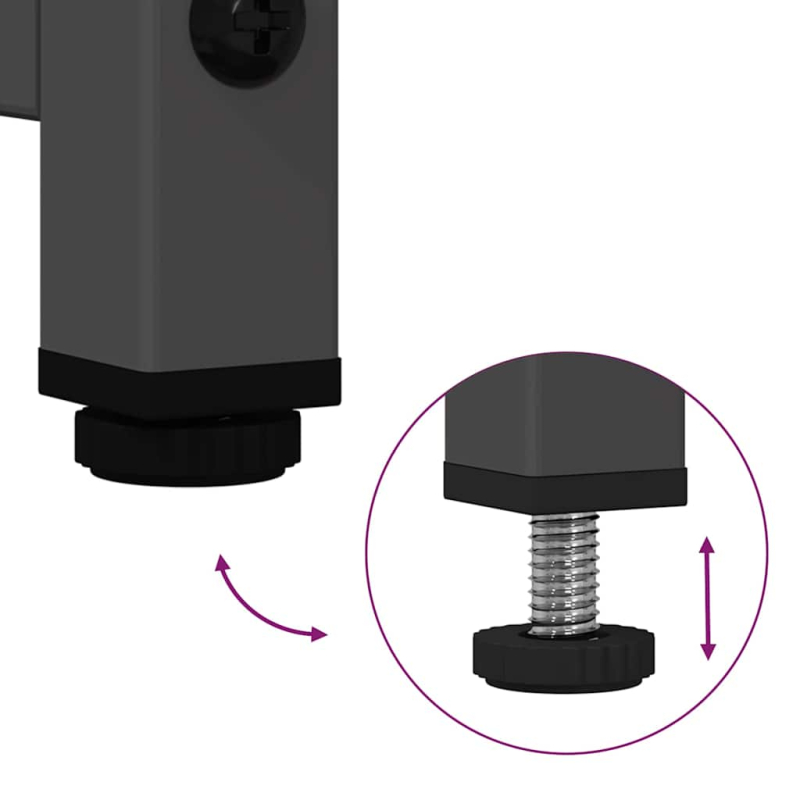 TV-Schrank Schwarz 68x39x60,5 cm Stahl