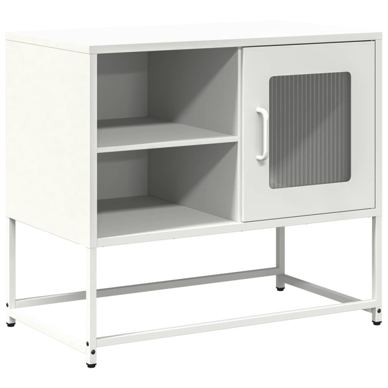 TV-Schrank Weiß 68x39x60,5 cm Stahl