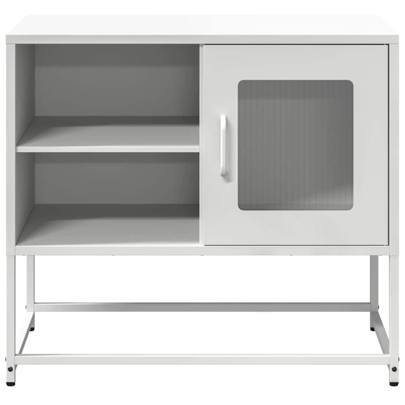 TV-Schrank Weiß 68x39x60,5 cm Stahl
