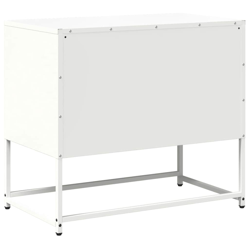 TV-Schrank Weiß 68x39x60,5 cm Stahl