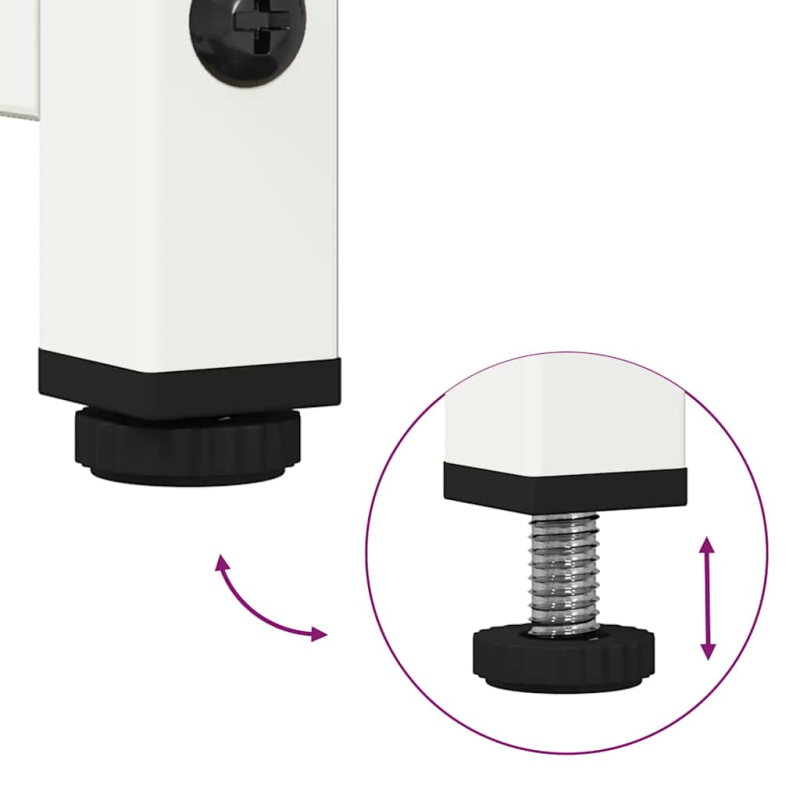 TV-Schrank Weiß 68x39x60,5 cm Stahl