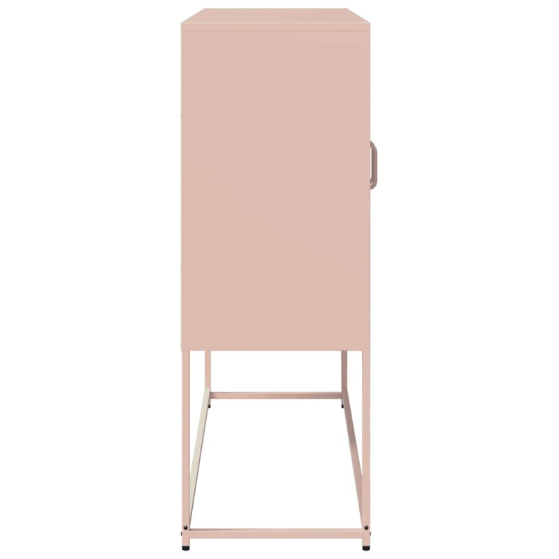 Sideboard Rosa 100,5x39x107 cm Kaltgewalzter Stahl