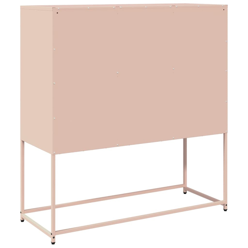Sideboard Rosa 100,5x39x107 cm Kaltgewalzter Stahl