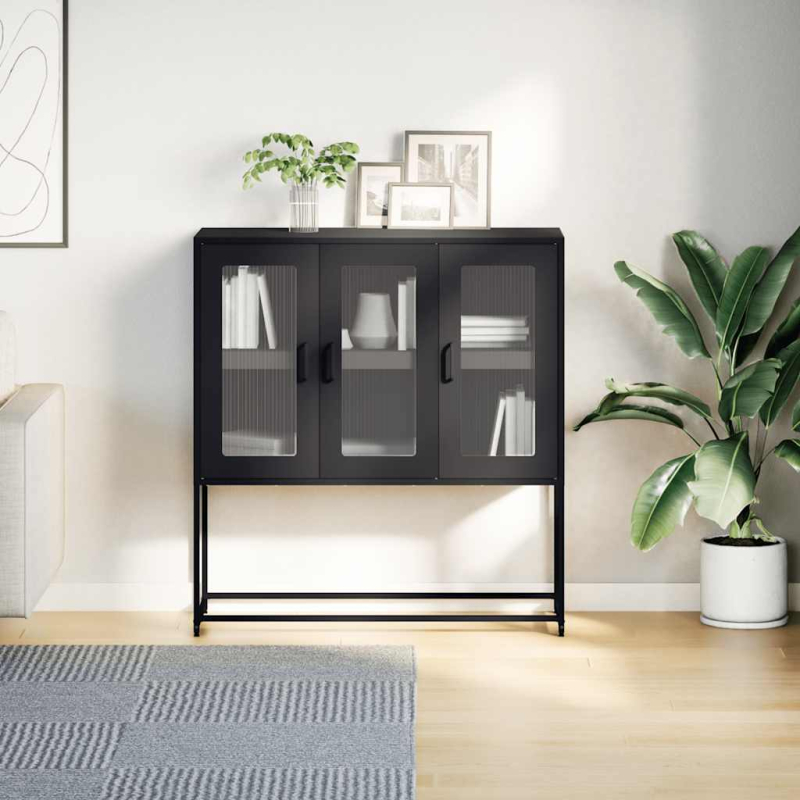 Sideboard Anthrazit 100,5x39x107 cm Kaltgewalzter Stahl