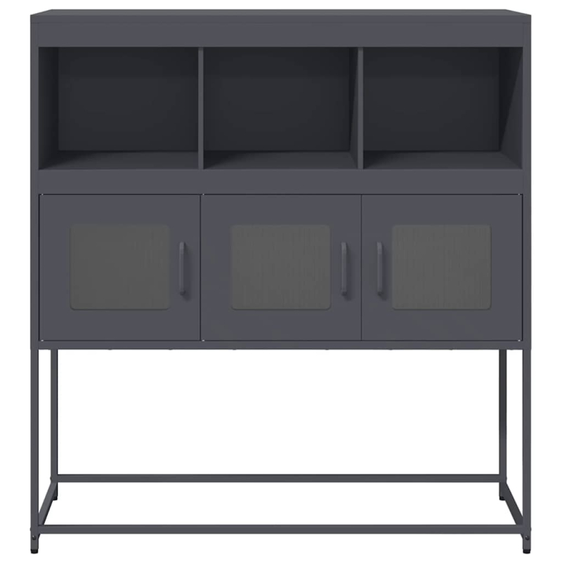 Sideboard Anthrazit 100,5x39x107 cm Kaltgewalzter Stahl