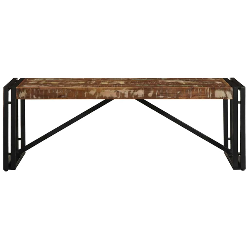 Couchtisch Mehrfarbig 100x50x35 cm Altholz Massivholz