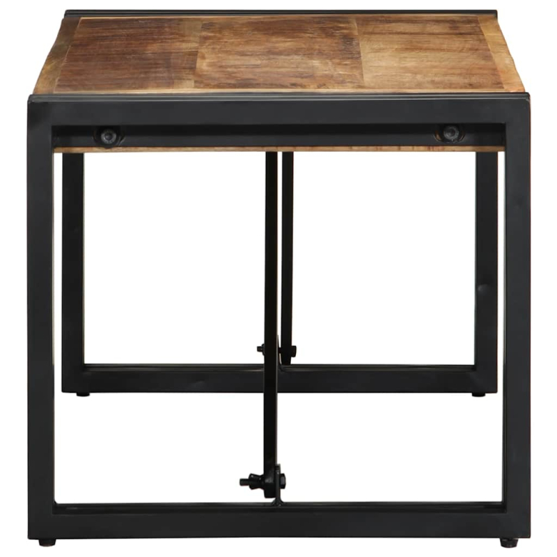 Couchtisch 80x40x35 cm Raues Massivholz Mango