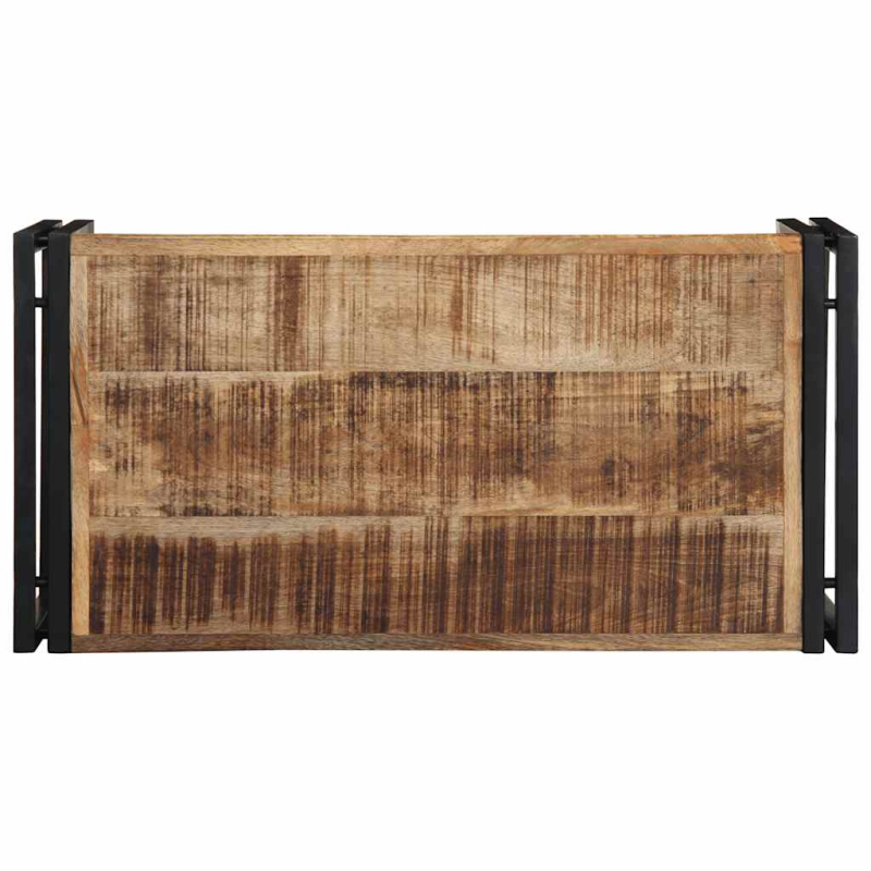 Couchtisch 80x40x35 cm Raues Massivholz Mango