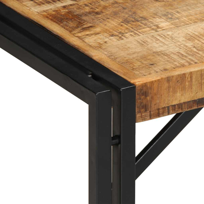 Couchtisch 80x40x35 cm Raues Massivholz Mango
