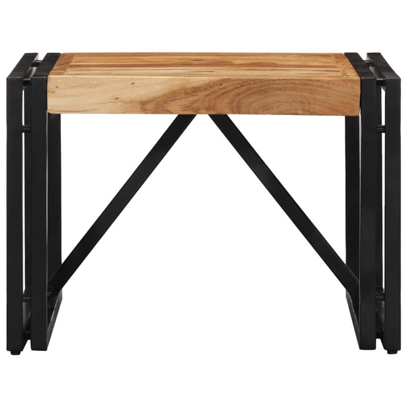 Couchtisch 50x50x35 cm Massivholz Akazie