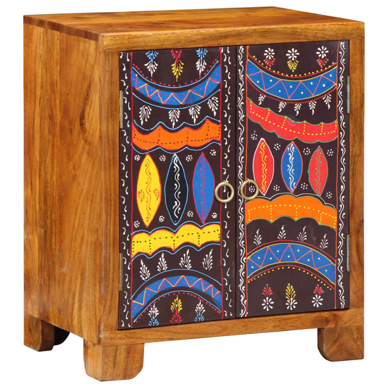 Sideboard Mehrfarbig 50x35x60 cm Massivholz Akazie