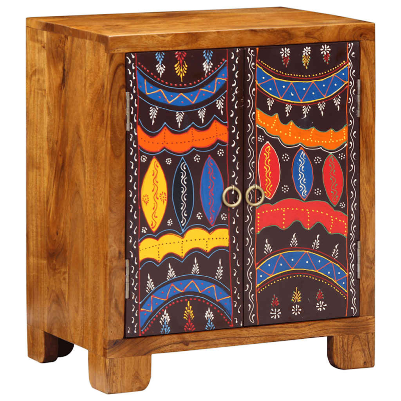 Sideboard Mehrfarbig 50x35x60 cm Massivholz Akazie