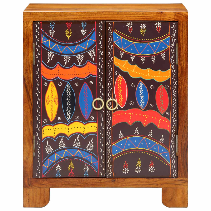 Sideboard Mehrfarbig 50x35x60 cm Massivholz Akazie