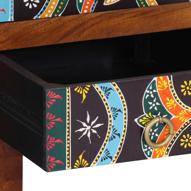 Sideboard Mehrfarbig 50x35x60 cm Massivholz Akazie