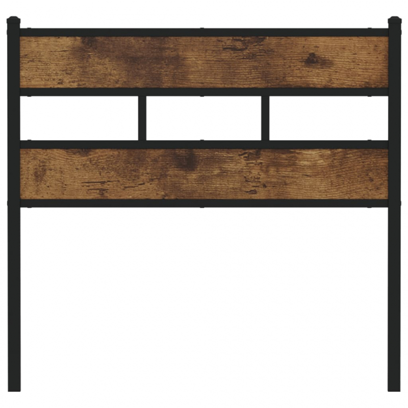 Kopfteil Räuchereiche 100 cm Eisen und Holzwerkstoff