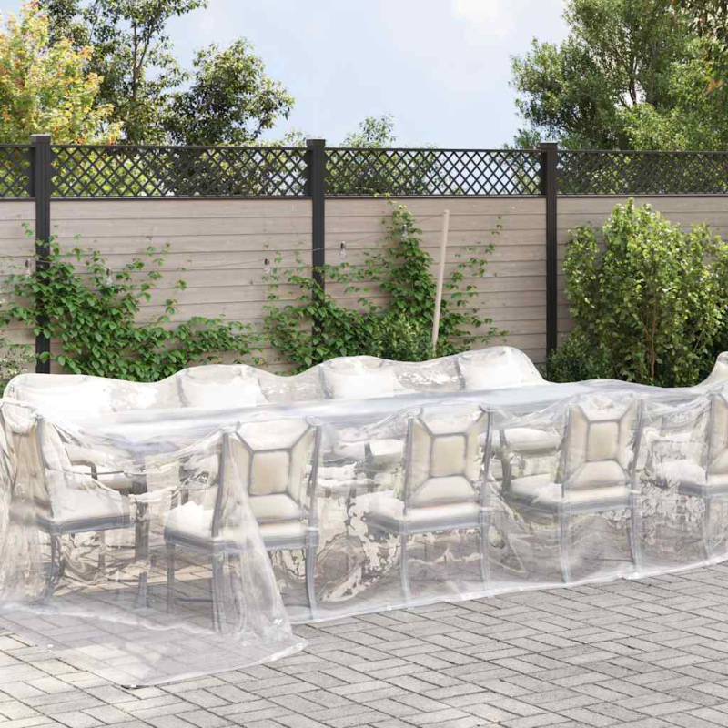 Transparente Plane mit Ösen 4x12 m Polyethylen