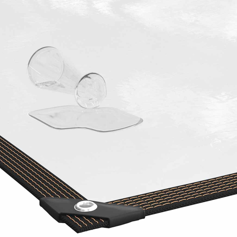 Transparente Plane mit Ösen 2x3 m Polyethylen