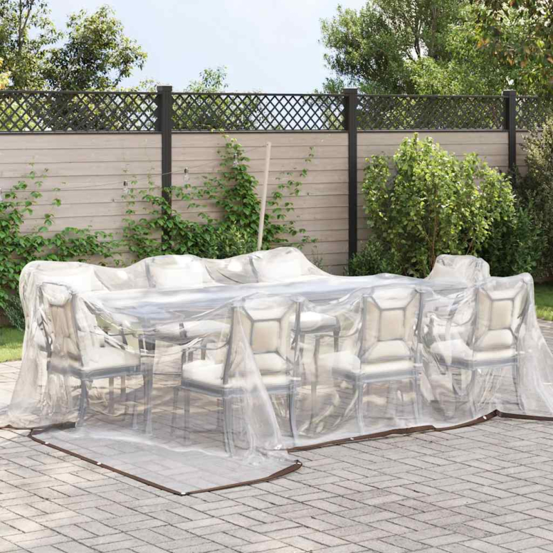 Transparente Plane mit Ösen 5x5 m Polyethylen