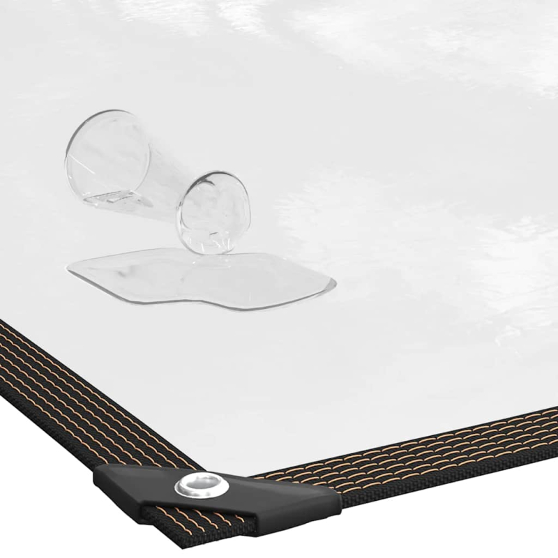 Transparente Plane mit Ösen 5x8 m Polyethylen