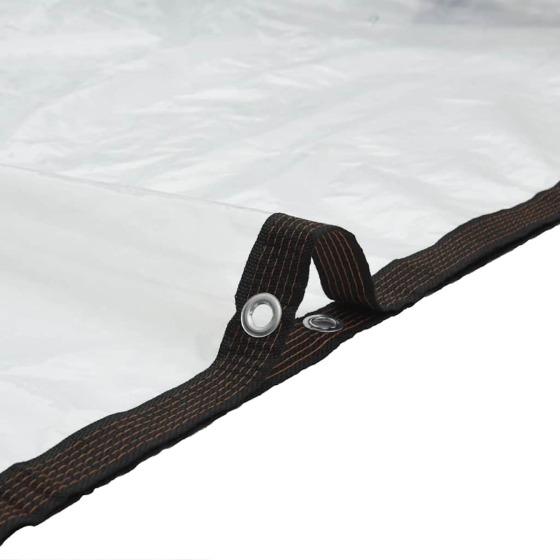 Transparente Plane mit Ösen 6x8 m Polyethylen