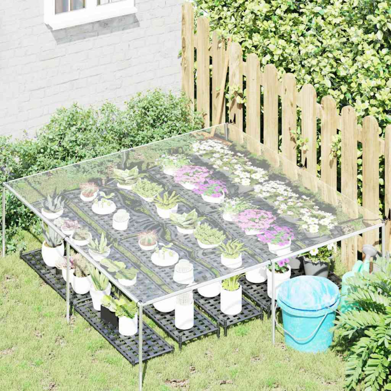 Transparente Plane mit Ösen 2x2 m PVC