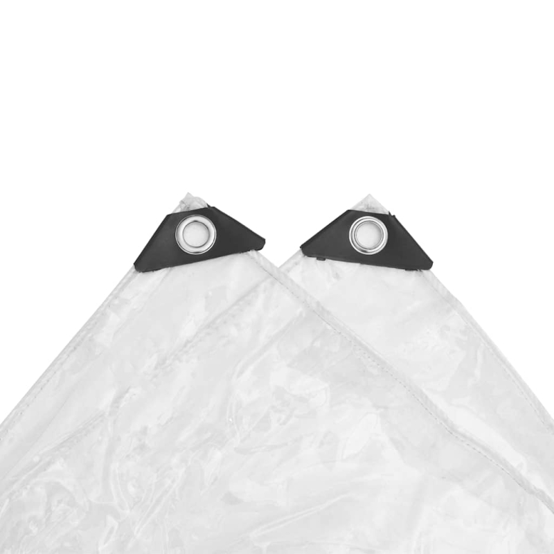 Transparente Plane mit Ösen 2x3 m PVC