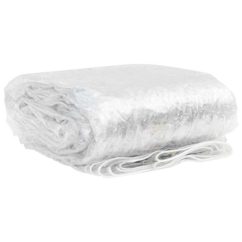 Transparente Plane mit Ösen 2x12 m PVC