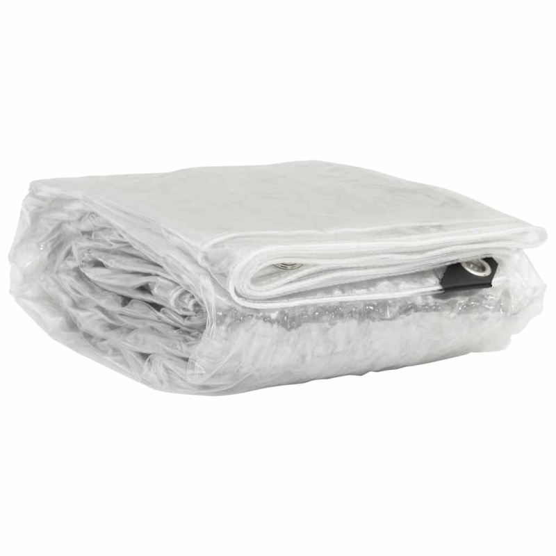 Transparente Plane mit Ösen 4x4 m PVC