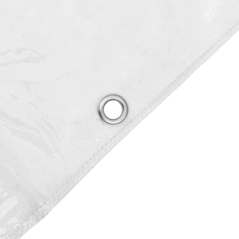 Transparente Plane mit Ösen 4x4 m PVC