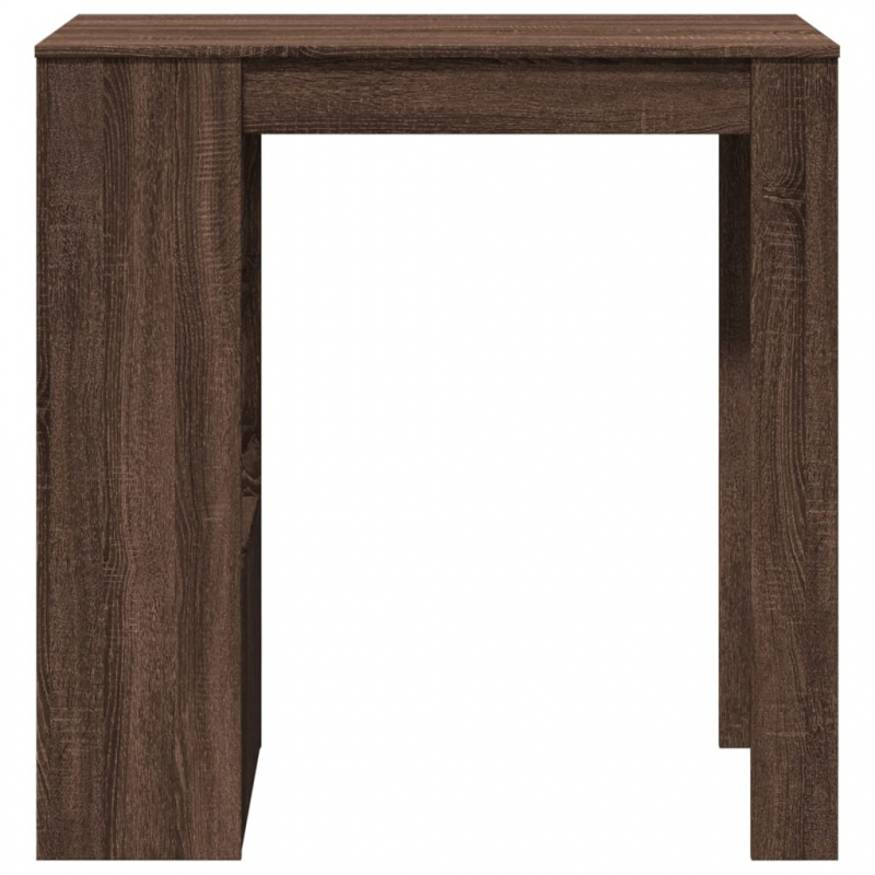 Bartisch mit Regal Braun Eiche 102x50x103,5 cm Holzwerkstoff