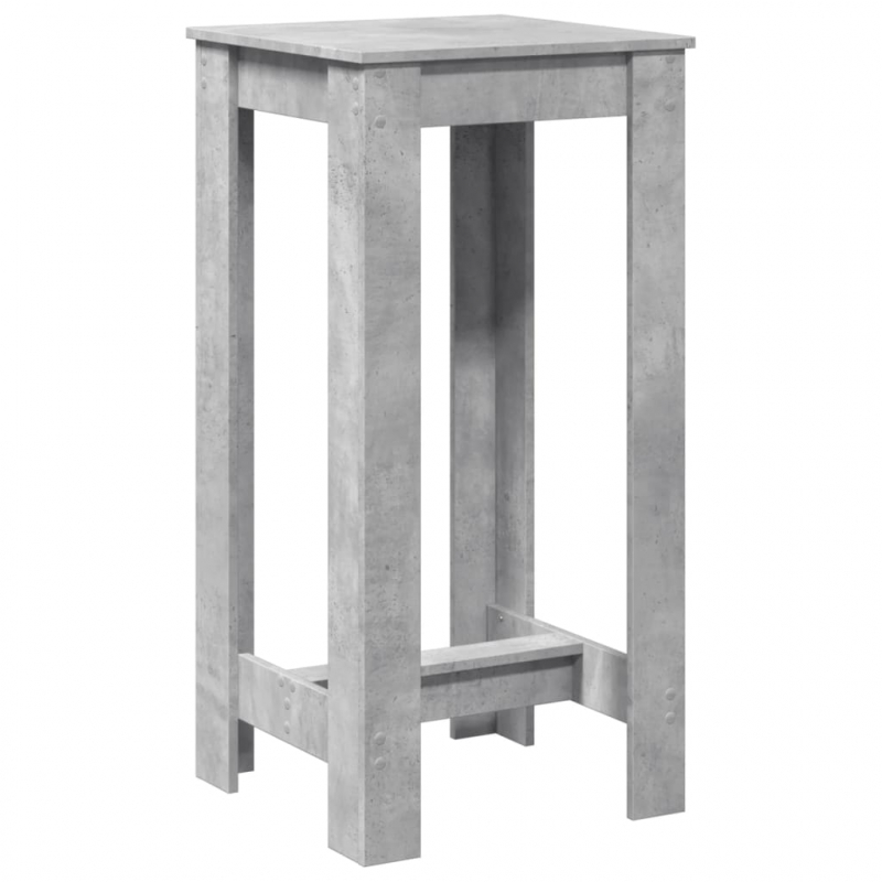 Bartisch Betongrau 51x50x103,5 cm Holzwerkstoff