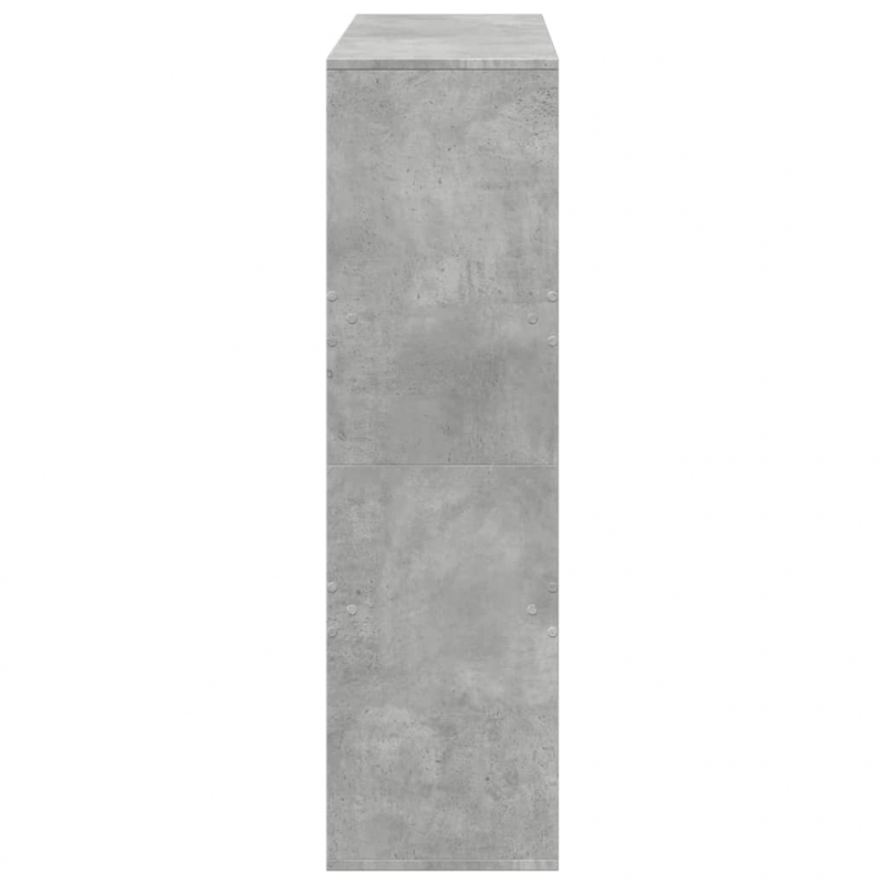 Bücherregal/Raumteiler Betongrau 100x33x115 cm