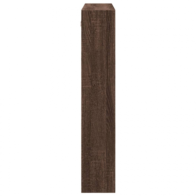 Wandschrank Braun Eichen-Optik 80x15x80 cm Holzwerkstoff