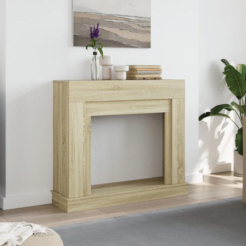 Kaminumrandung Sonoma-Eiche 100x30x87,5 cm Holzwerkstoff