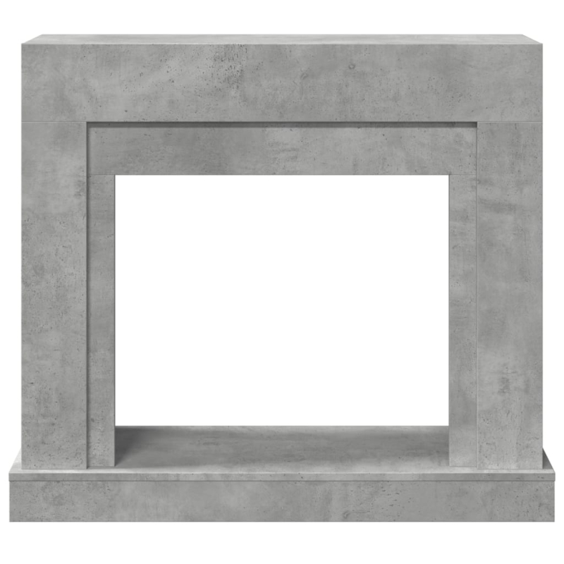 Kaminumrandung Betongrau 100x30x87,5 cm Holzwerkstoff