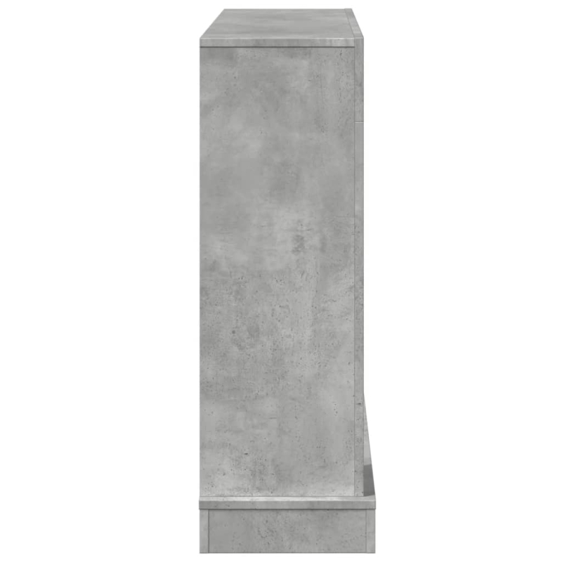 Kaminumrandung Betongrau 100x30x87,5 cm Holzwerkstoff