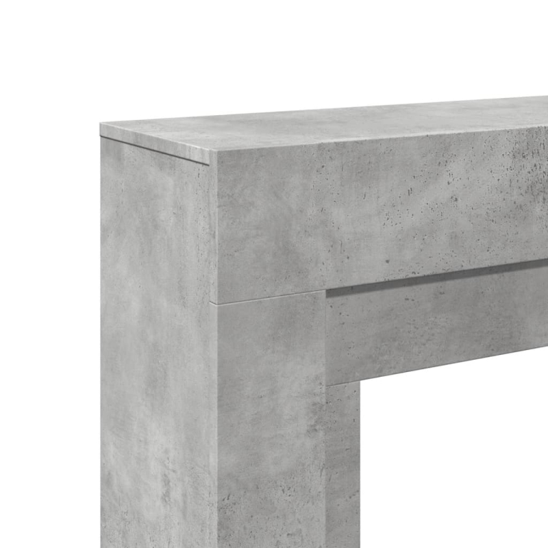 Kaminumrandung Betongrau 100x30x87,5 cm Holzwerkstoff