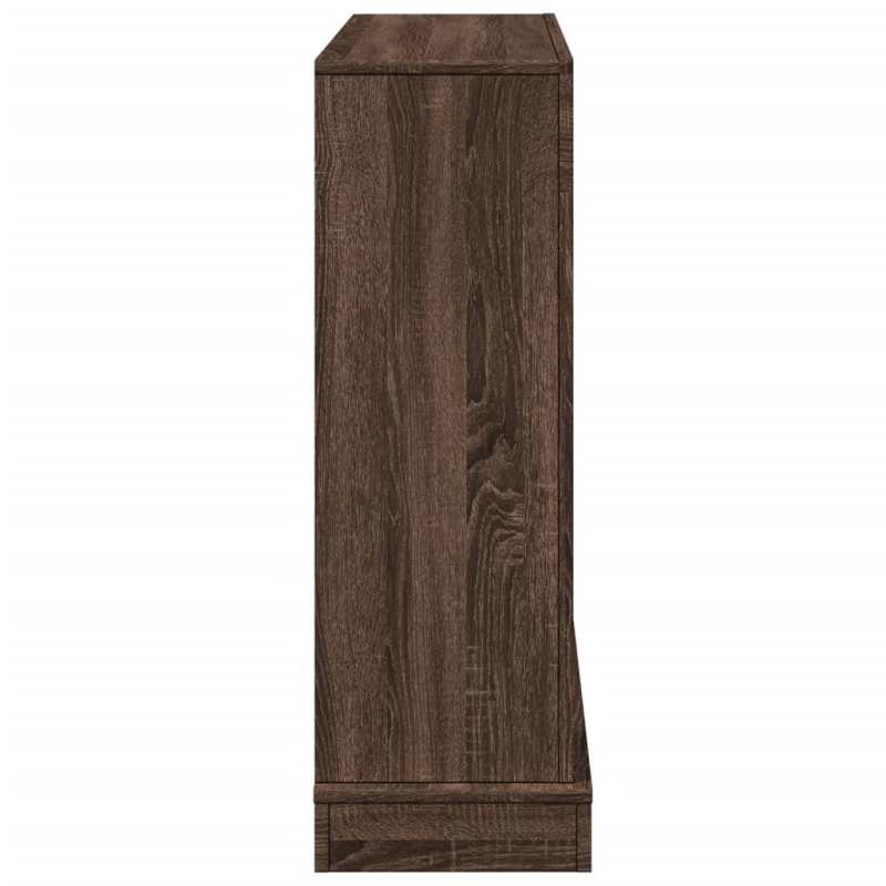 Kaminumrandung Braun Eichen-Optik 100x30x87,5 cm Holzwerkstoff