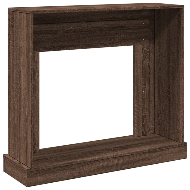 Kaminumrandung Braun Eichen-Optik 100x30x87,5 cm Holzwerkstoff