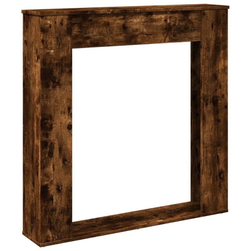 Kaminumrandung Räuchereiche 100x20x100 cm Holzwerkstoff